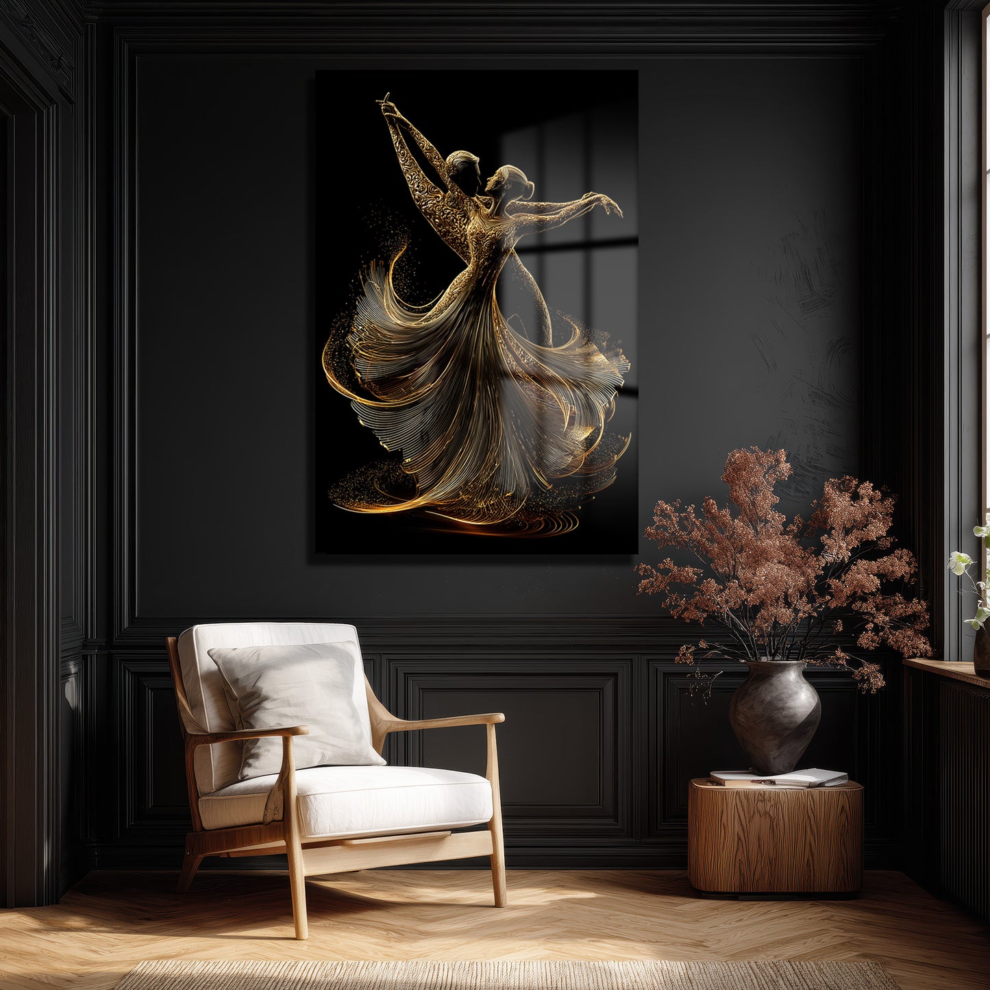 DEKORATİF DİKEY CAM TABLO - TT3332