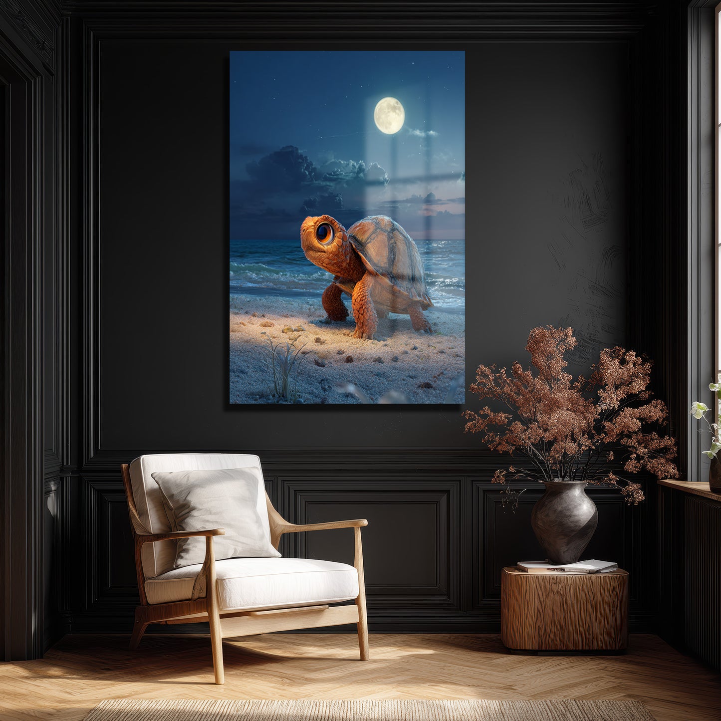 DEKORATİF DİKEY CAM TABLO - TT3438