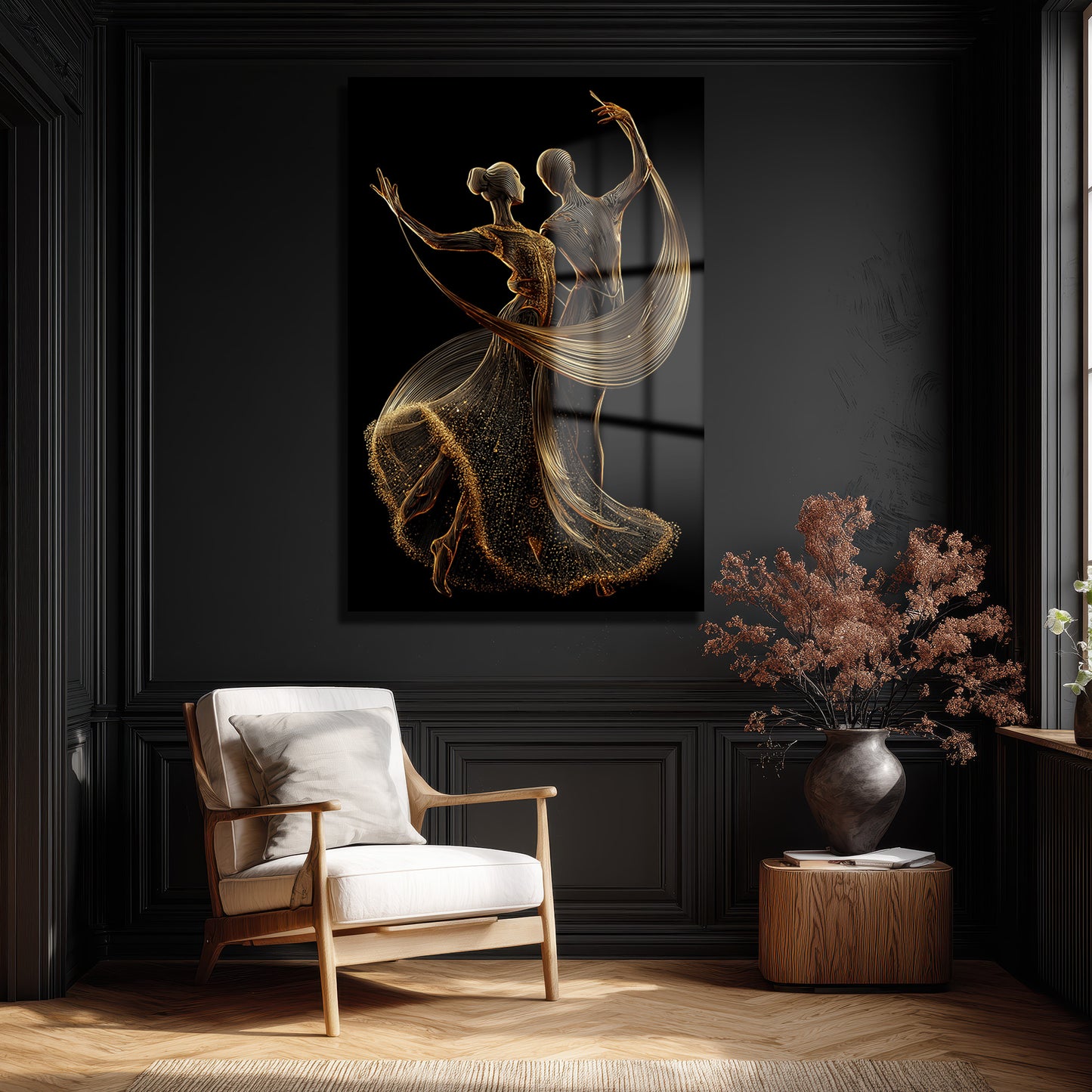 DEKORATİF DİKEY CAM TABLO - TT3333