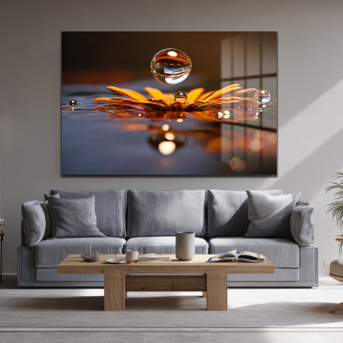 DEKORATİF YATAY CAM TABLO - TT3124