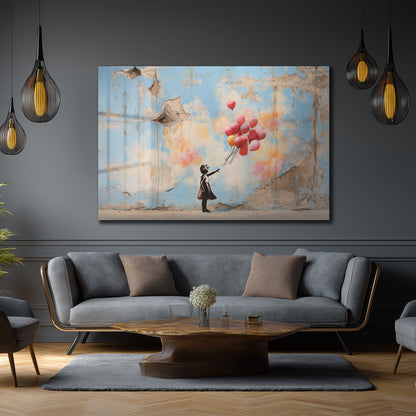 DEKORATİF YATAY CAM TABLO - TT3192