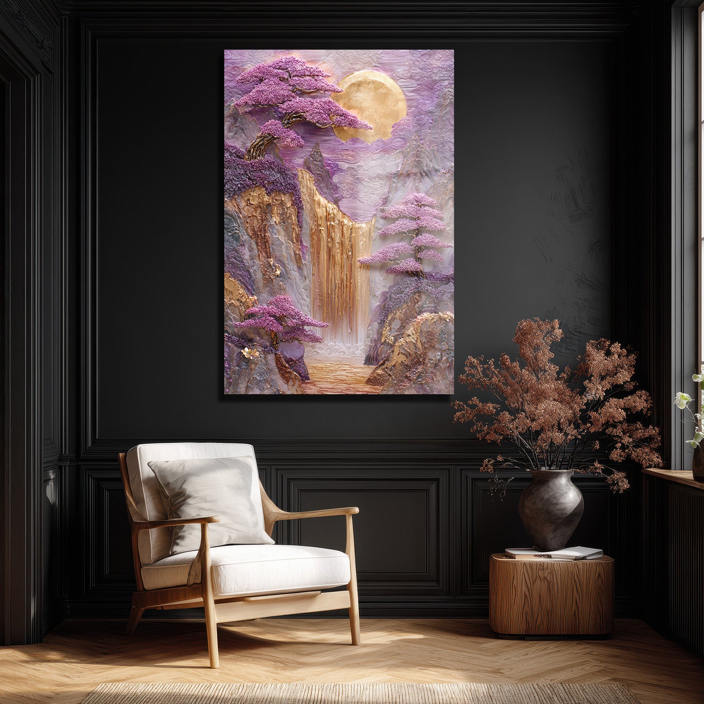 DEKORATİF DİKEY CAM TABLO - TT3441