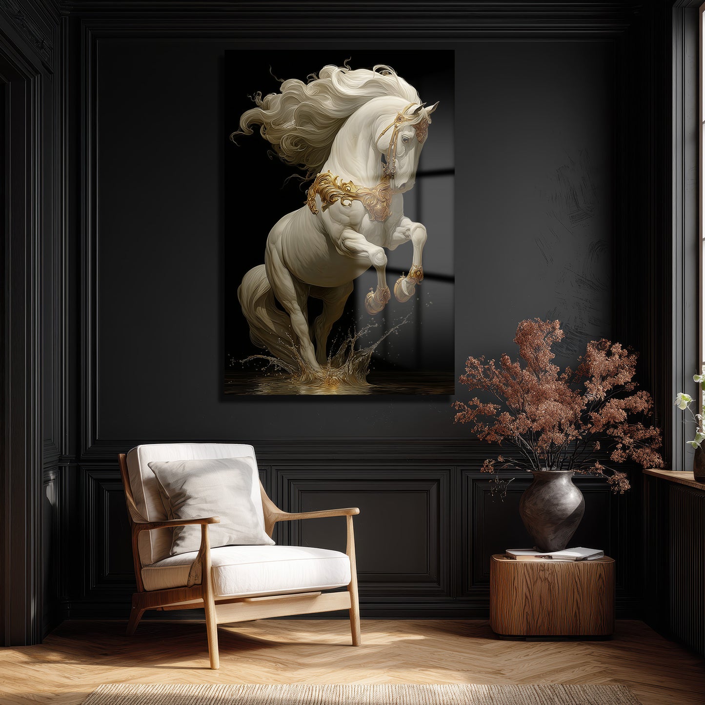 DEKORATİF DİKEY CAM TABLO - TT3336