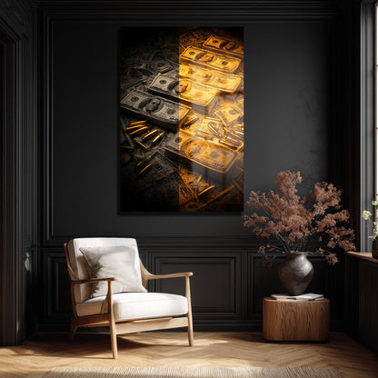 DEKORATİF DİKEY CAM TABLO - TT3372