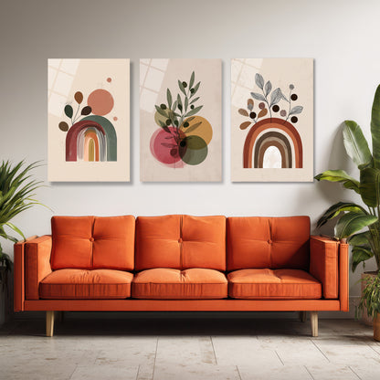 ÜÇLÜ DİKEY CAM TABLO SETİ - TT4136