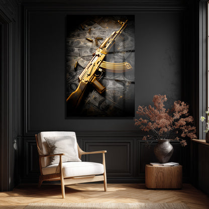 DEKORATİF DİKEY CAM TABLO - TT3374