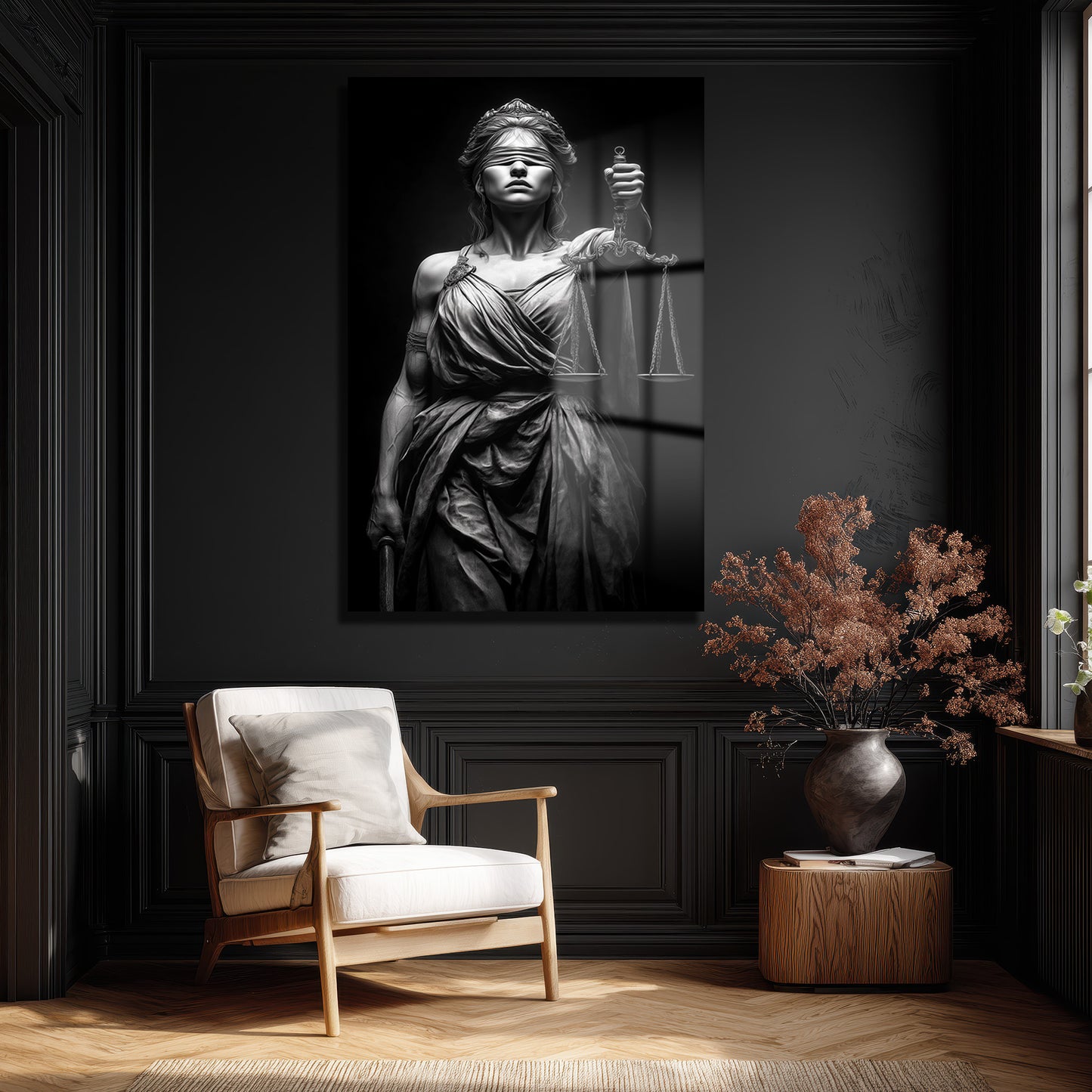 DEKORATİF DİKEY CAM TABLO - TT3444