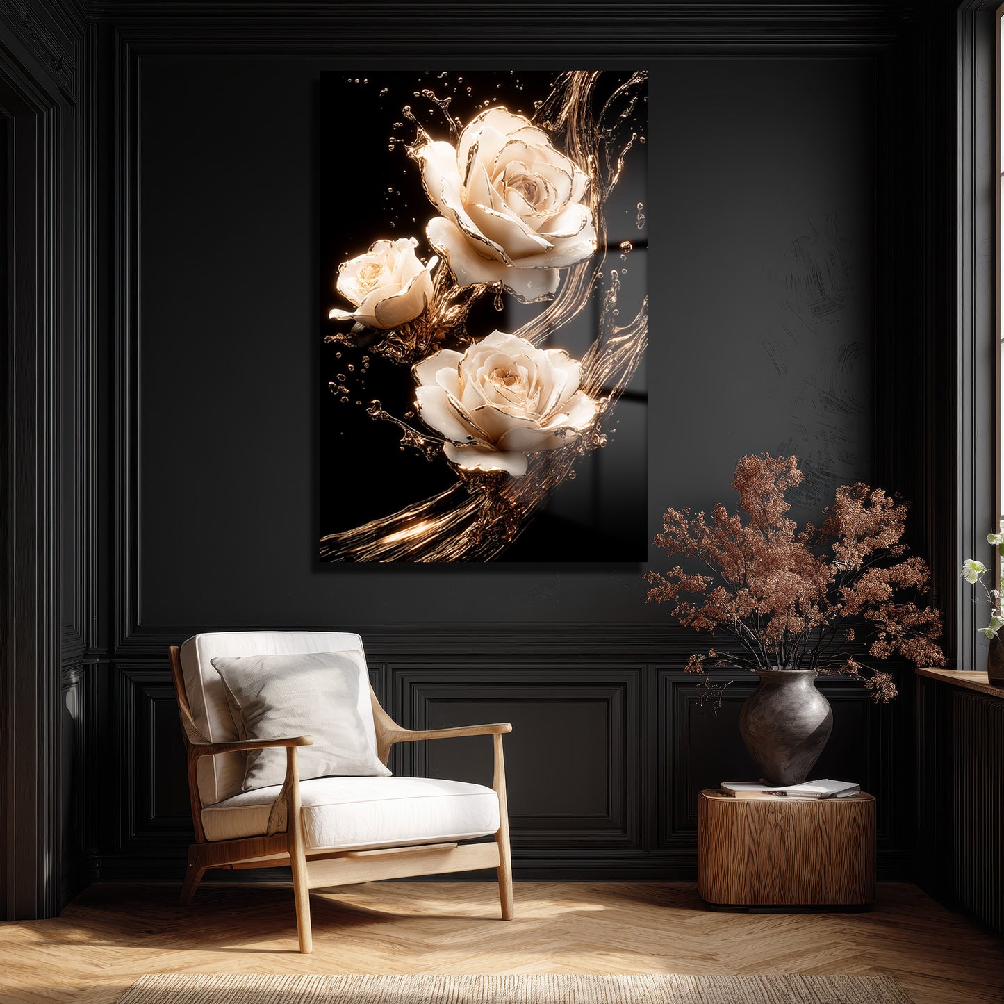 DEKORATİF DİKEY CAM TABLO - TT3375