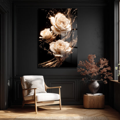 DEKORATİF DİKEY CAM TABLO - TT3375