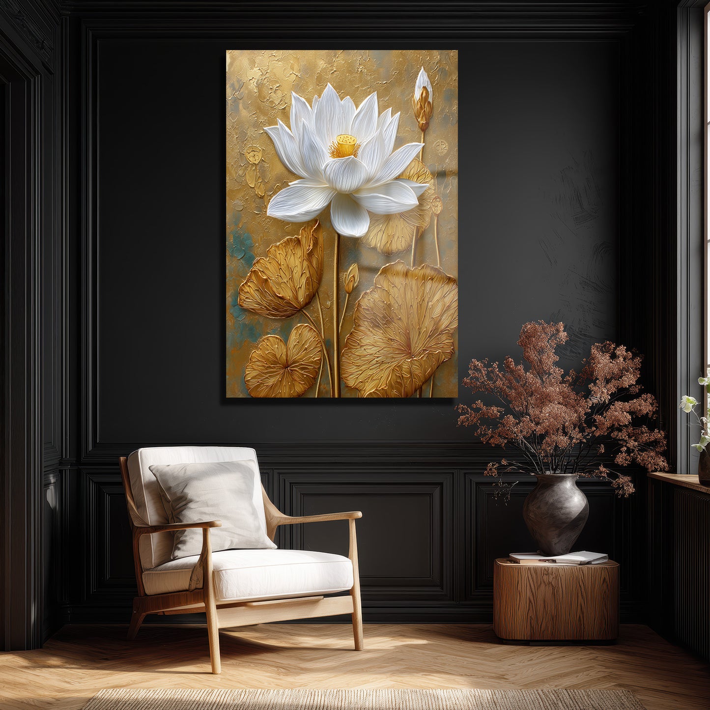 DEKORATİF DİKEY CAM TABLO - TT3445