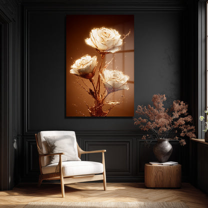 DEKORATİF DİKEY CAM TABLO - TT3376