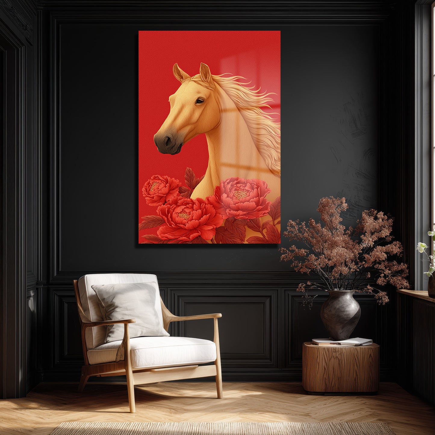 DEKORATİF DİKEY CAM TABLO - TT3446