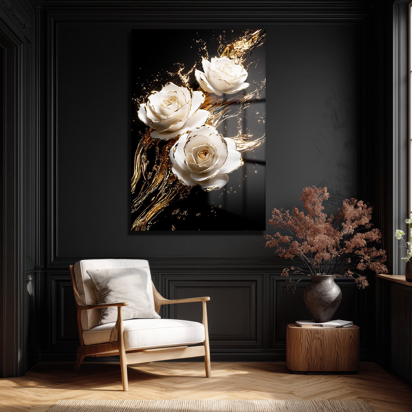 DEKORATİF DİKEY CAM TABLO - TT3377