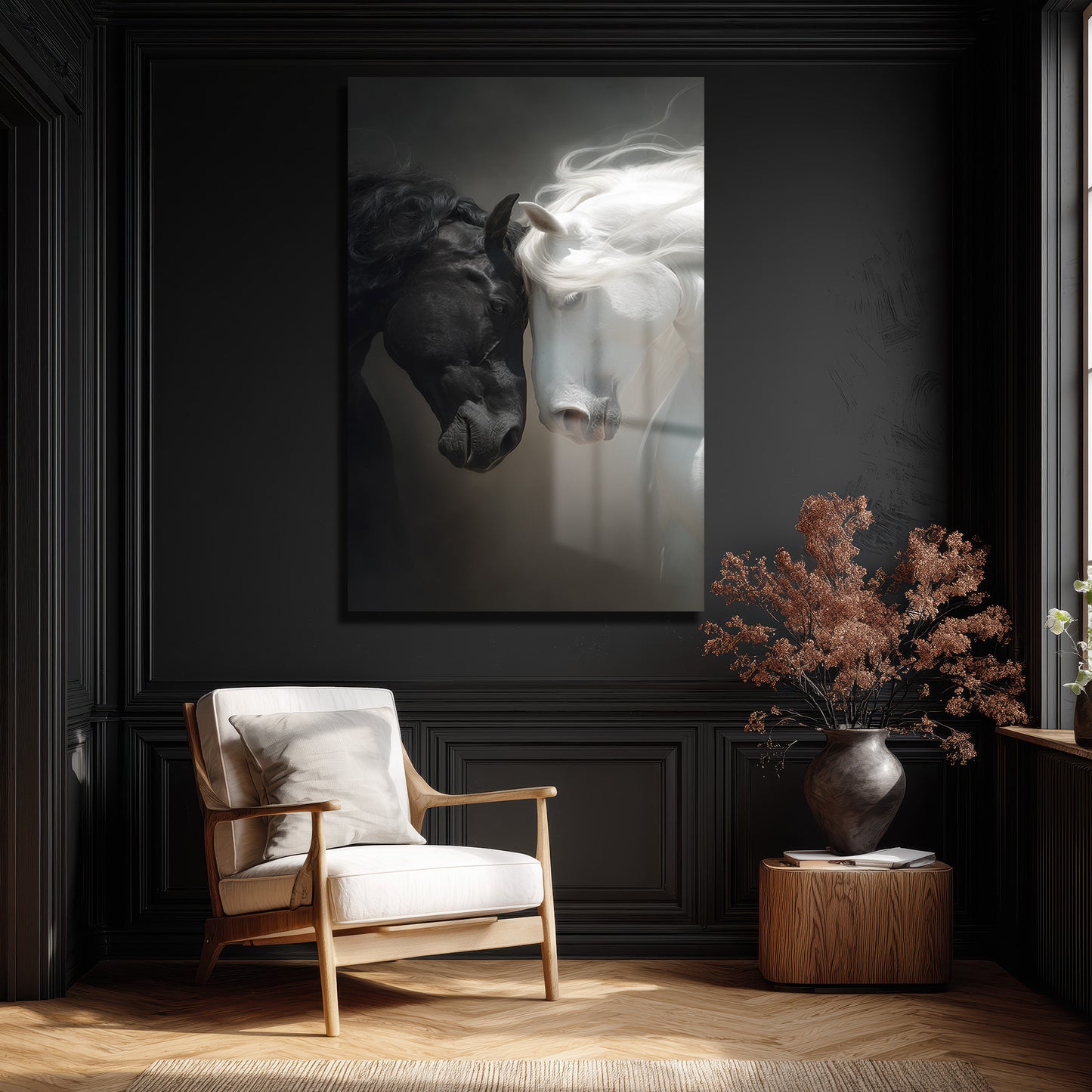 DEKORATİF DİKEY CAM TABLO - TT3447