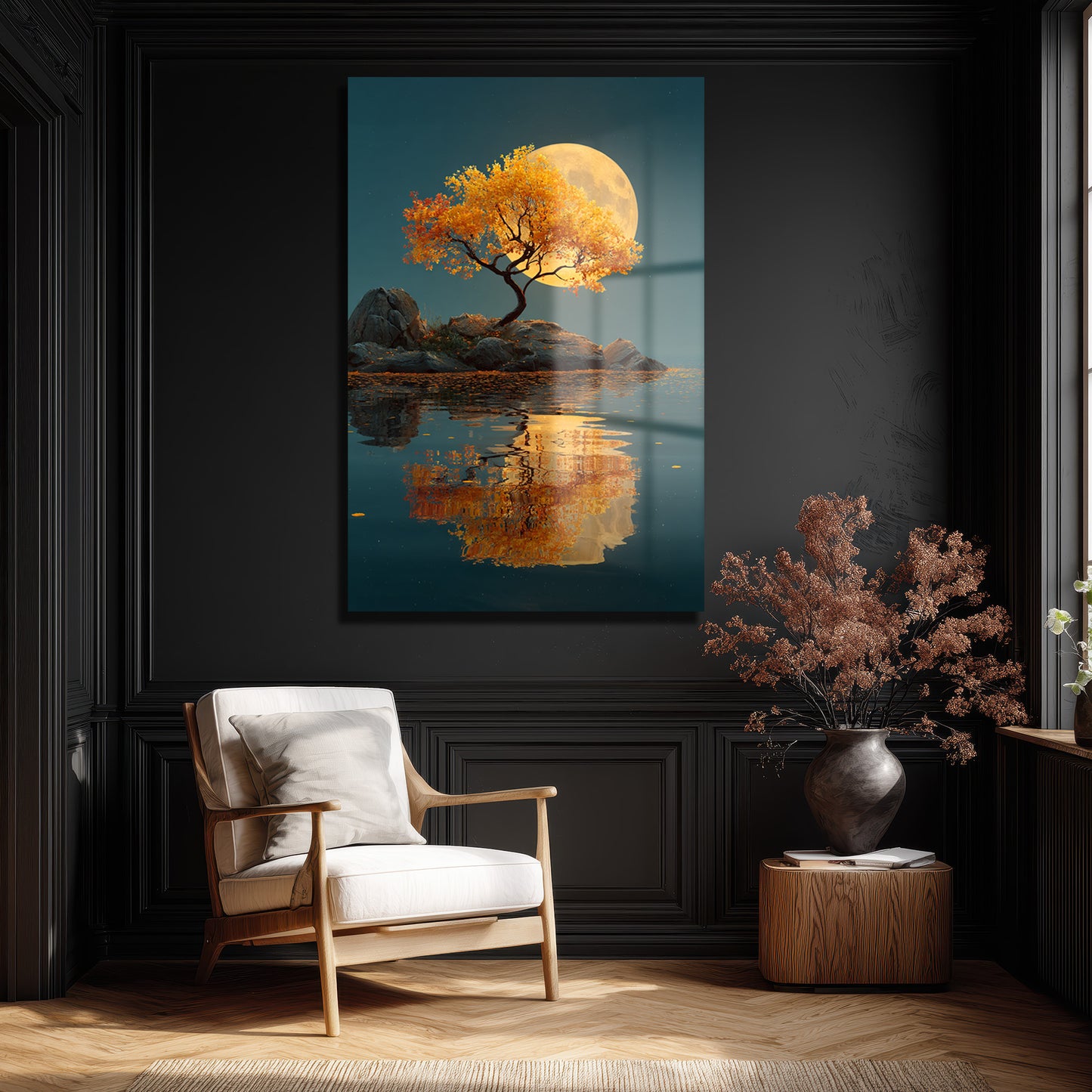 DEKORATİF DİKEY CAM TABLO - TT3380