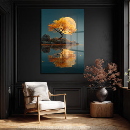 DEKORATİF DİKEY CAM TABLO - TT3380