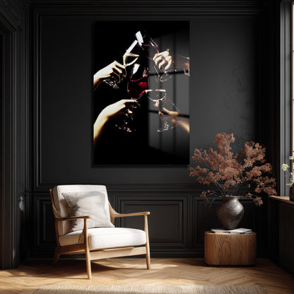 DEKORATİF DİKEY CAM TABLO - TT3345