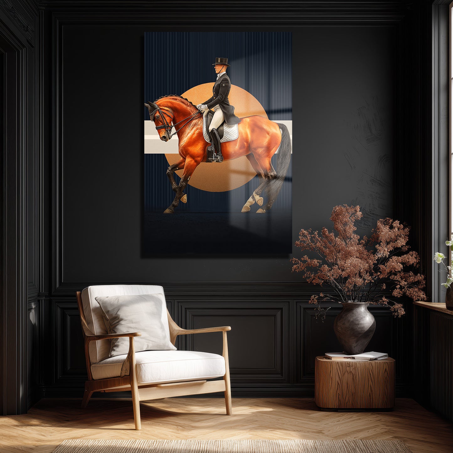 DEKORATİF DİKEY CAM TABLO - TT3452