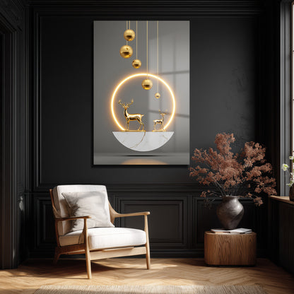 DEKORATİF DİKEY CAM TABLO - TT3347