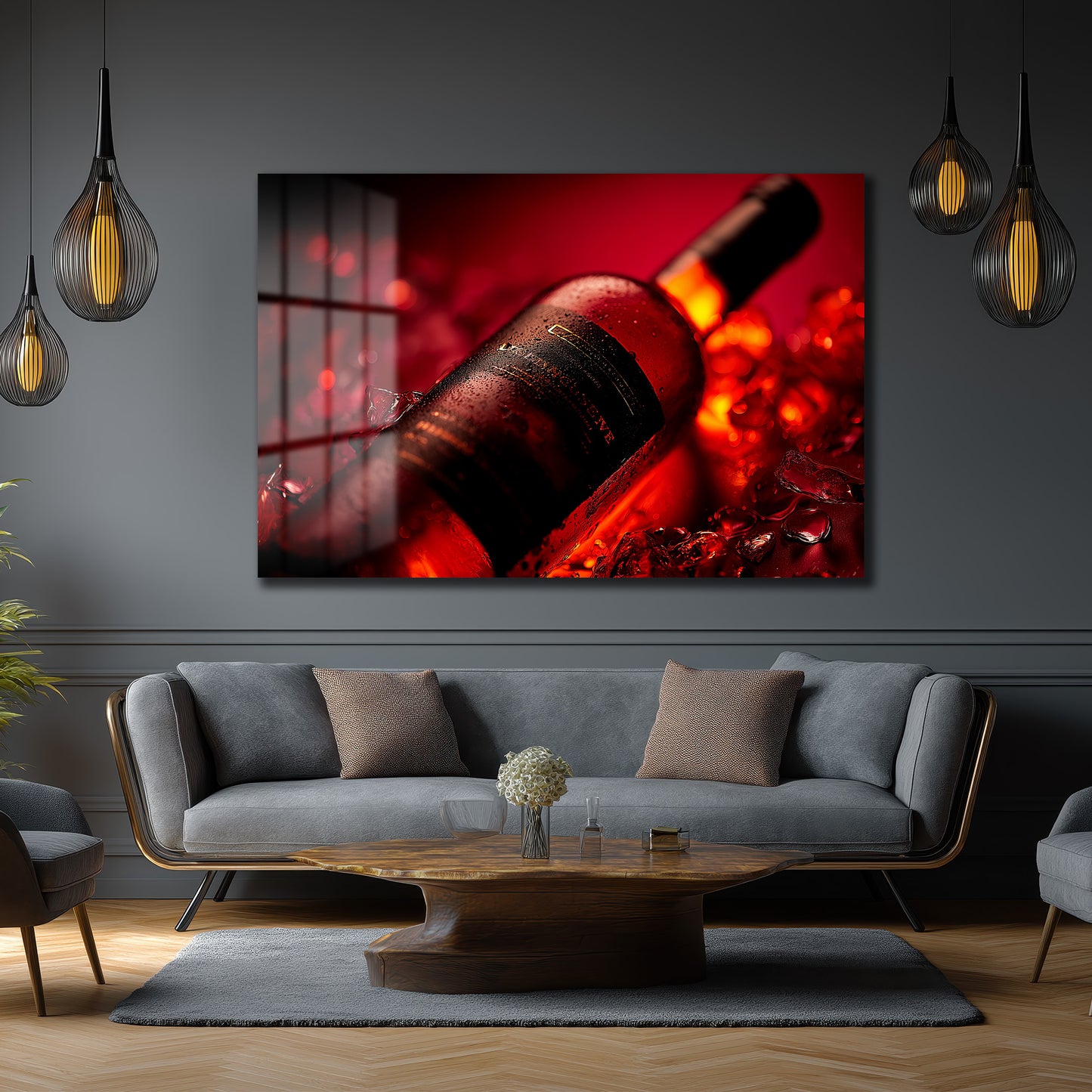 DEKORATİF YATAY CAM TABLO - TT3205