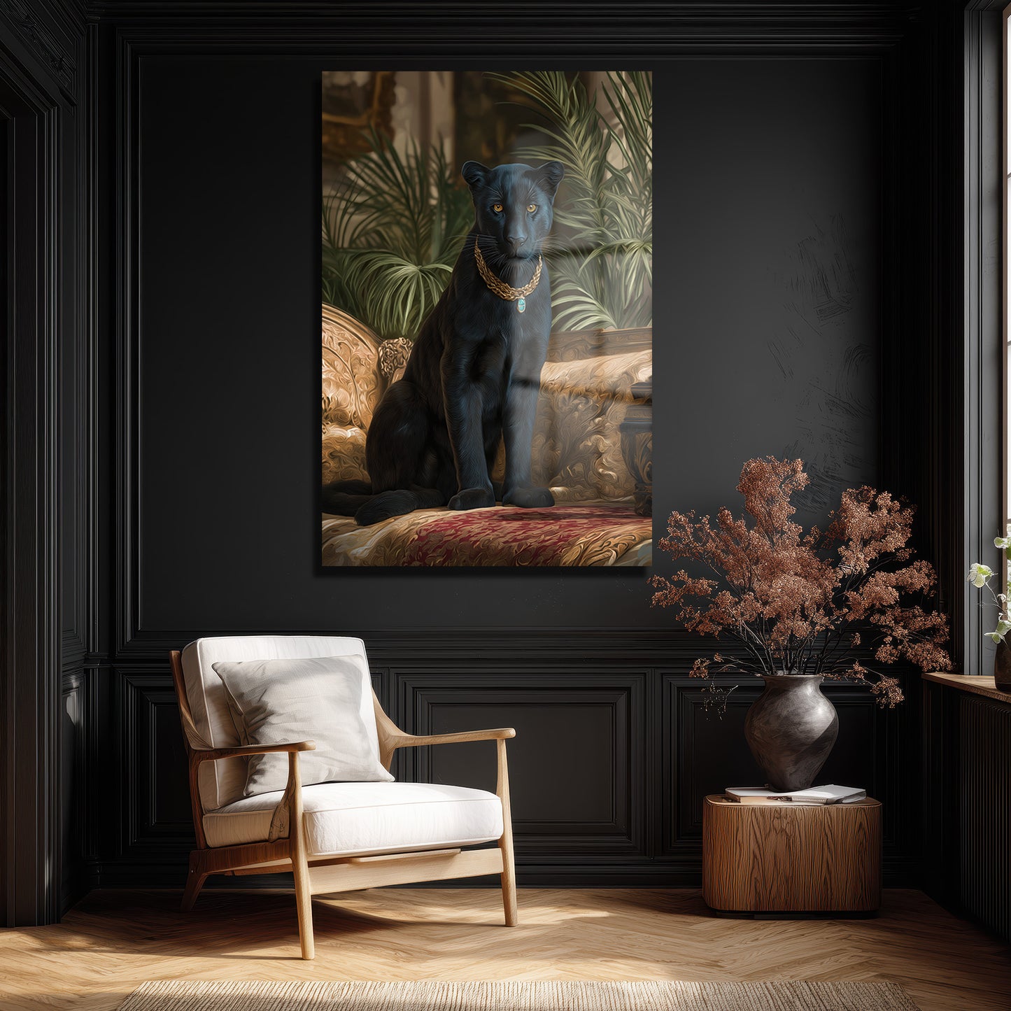 DEKORATİF DİKEY CAM TABLO - TT3384