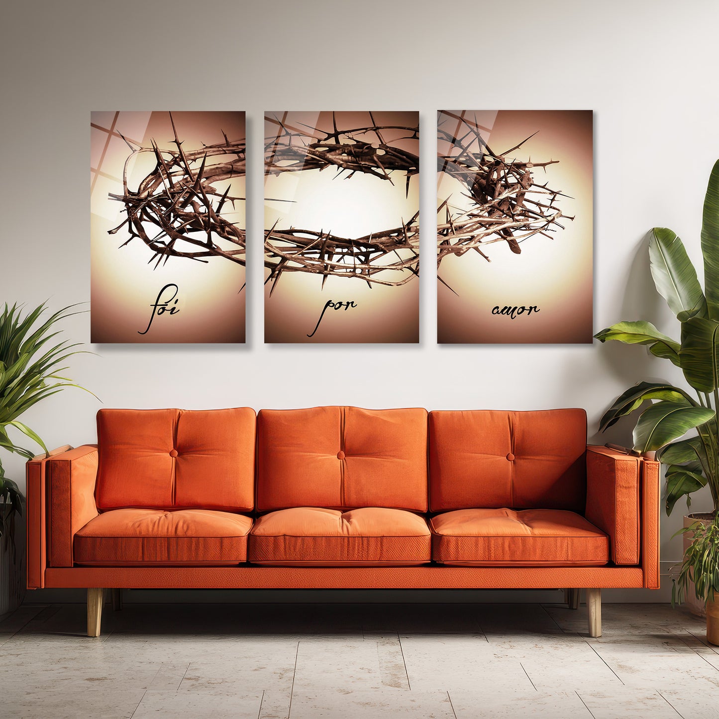 ÜÇLÜ DİKEY CAM TABLO SETİ - TT4075