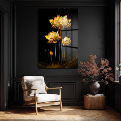 DEKORATİF DİKEY CAM TABLO - TT3349