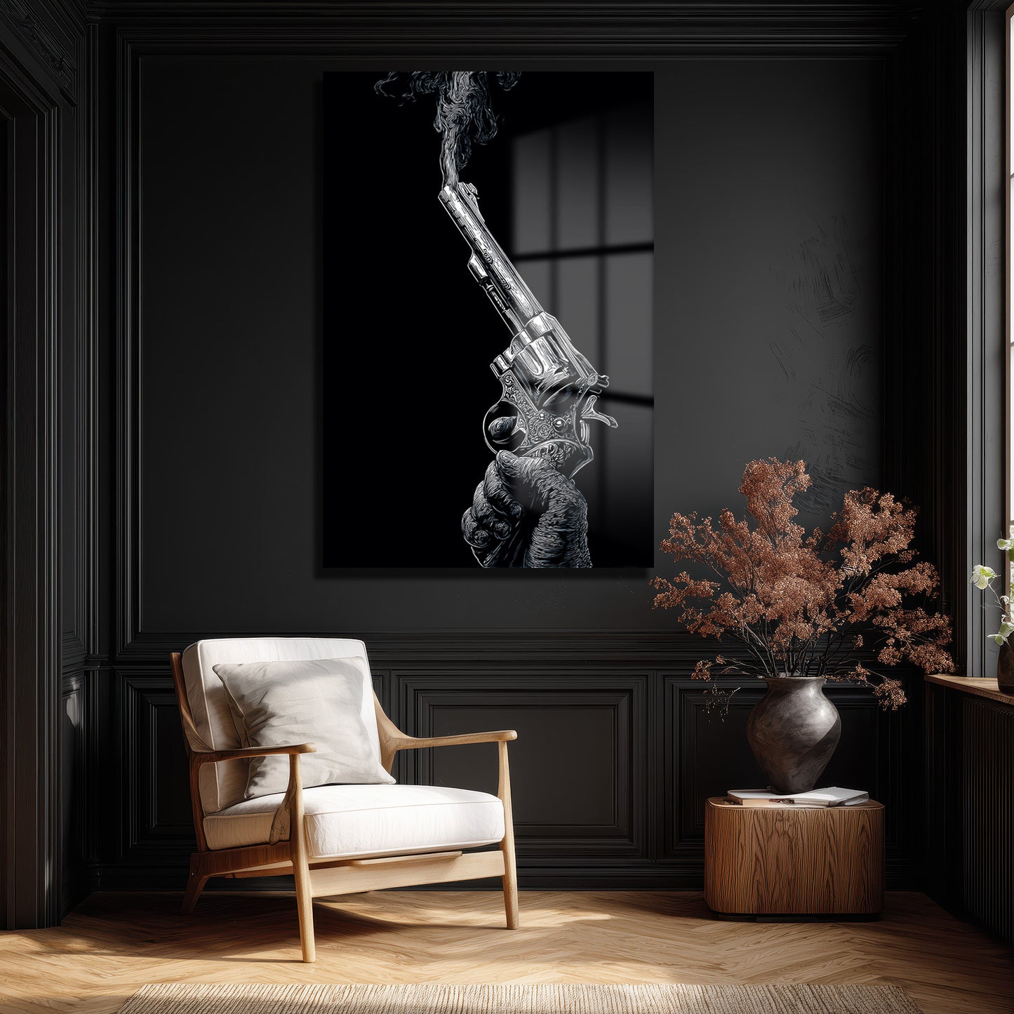 DEKORATİF DİKEY CAM TABLO - TT3350