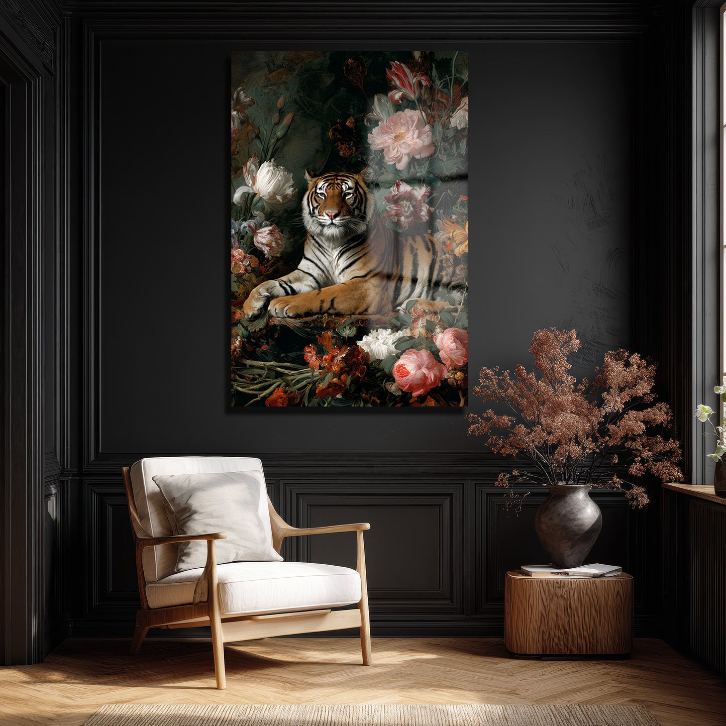 DEKORATİF DİKEY CAM TABLO - TT3386