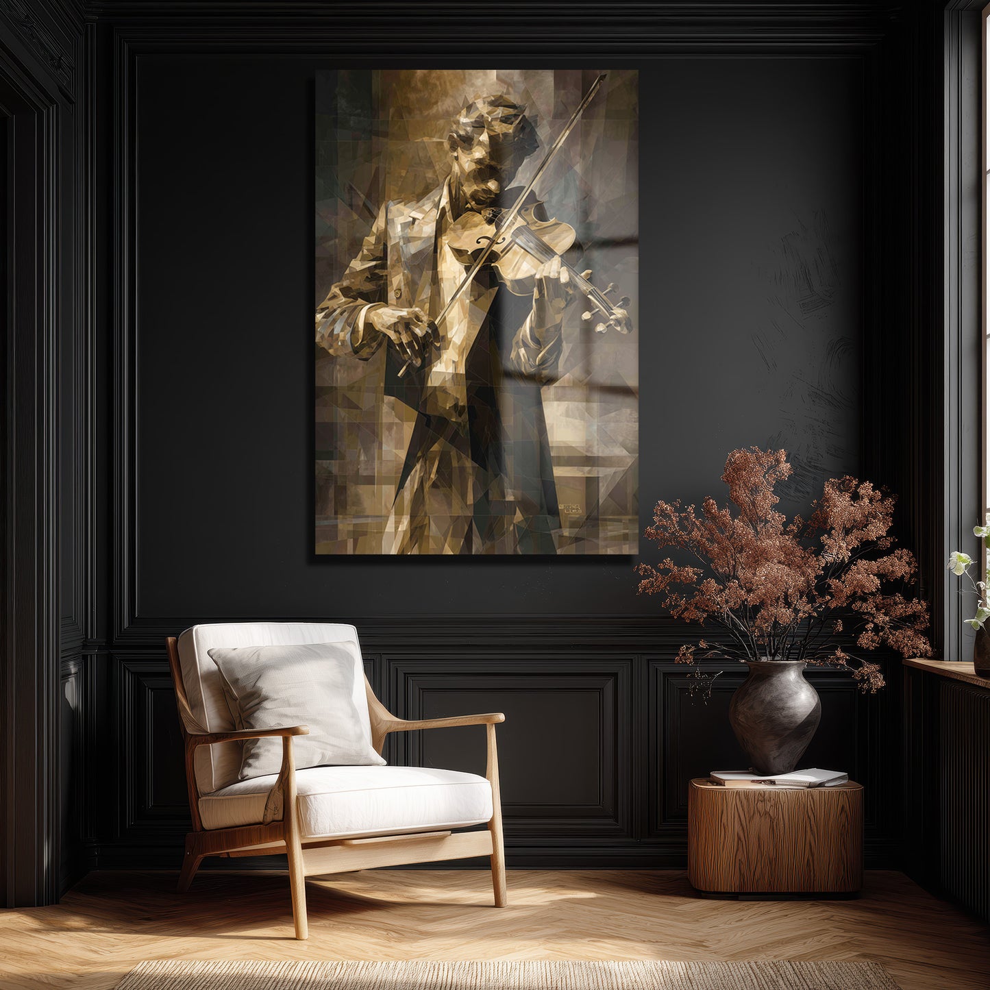 DEKORATİF DİKEY CAM TABLO - TT3458