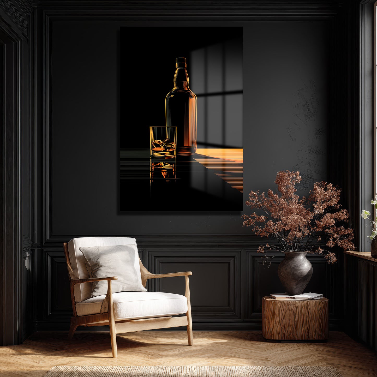 DEKORATİF DİKEY CAM TABLO - TT3353