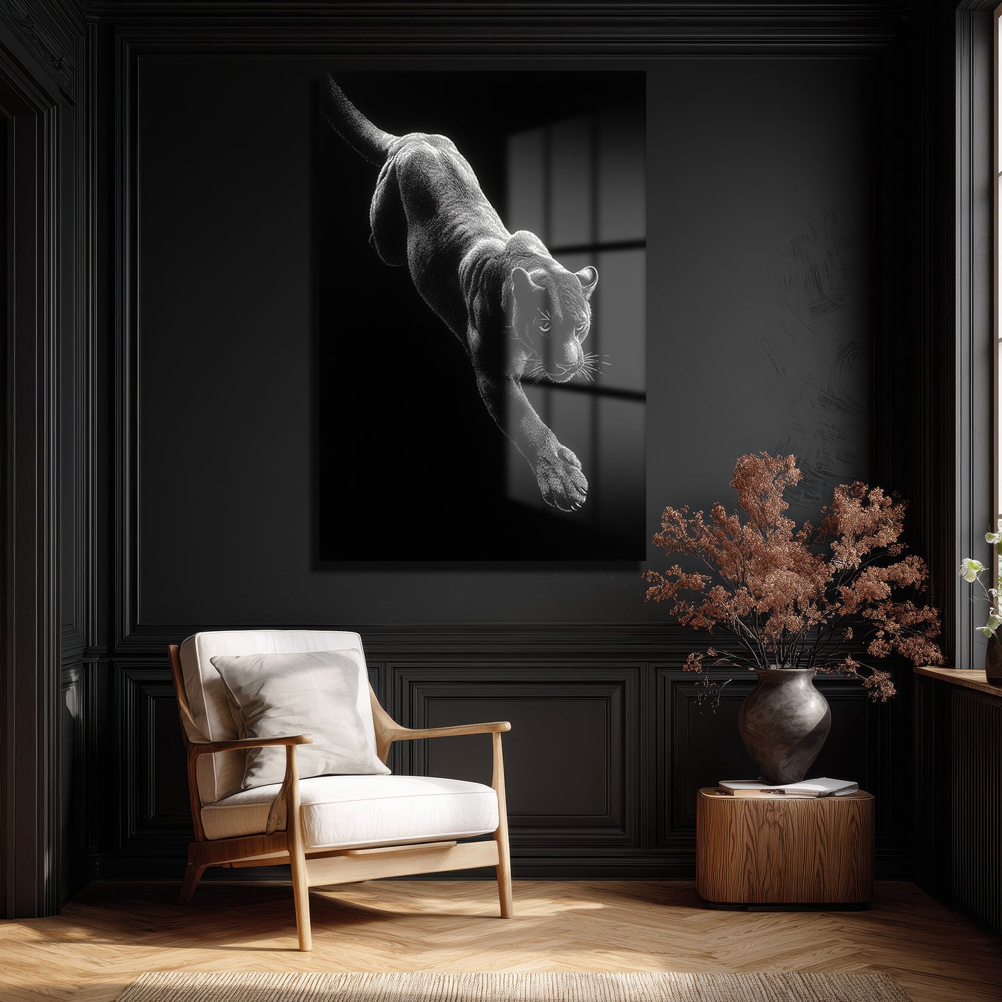 DEKORATİF DİKEY CAM TABLO - TT3389