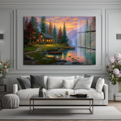 DEKORATİF YATAY CAM TABLO - TT3180