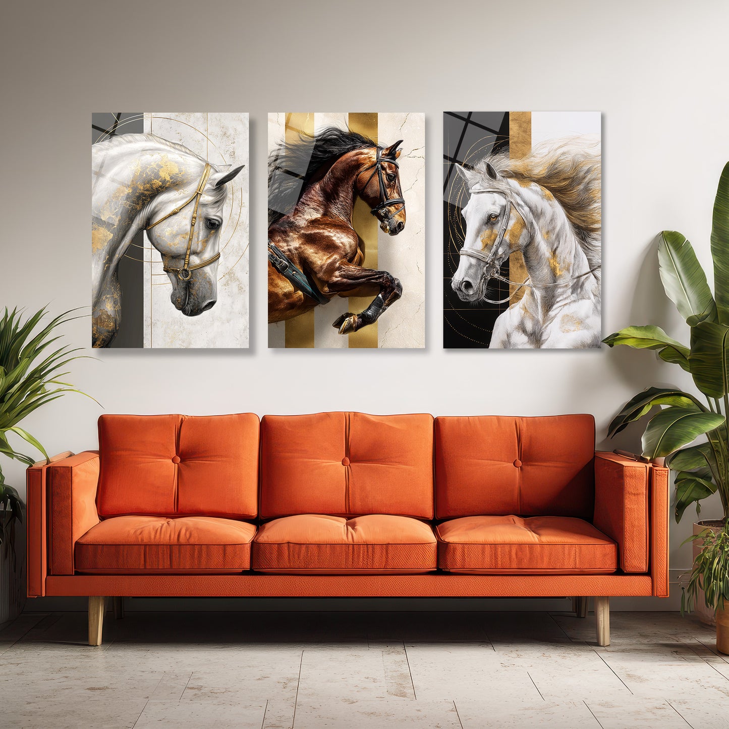 ÜÇLÜ DİKEY CAM TABLO SETİ - TT4151