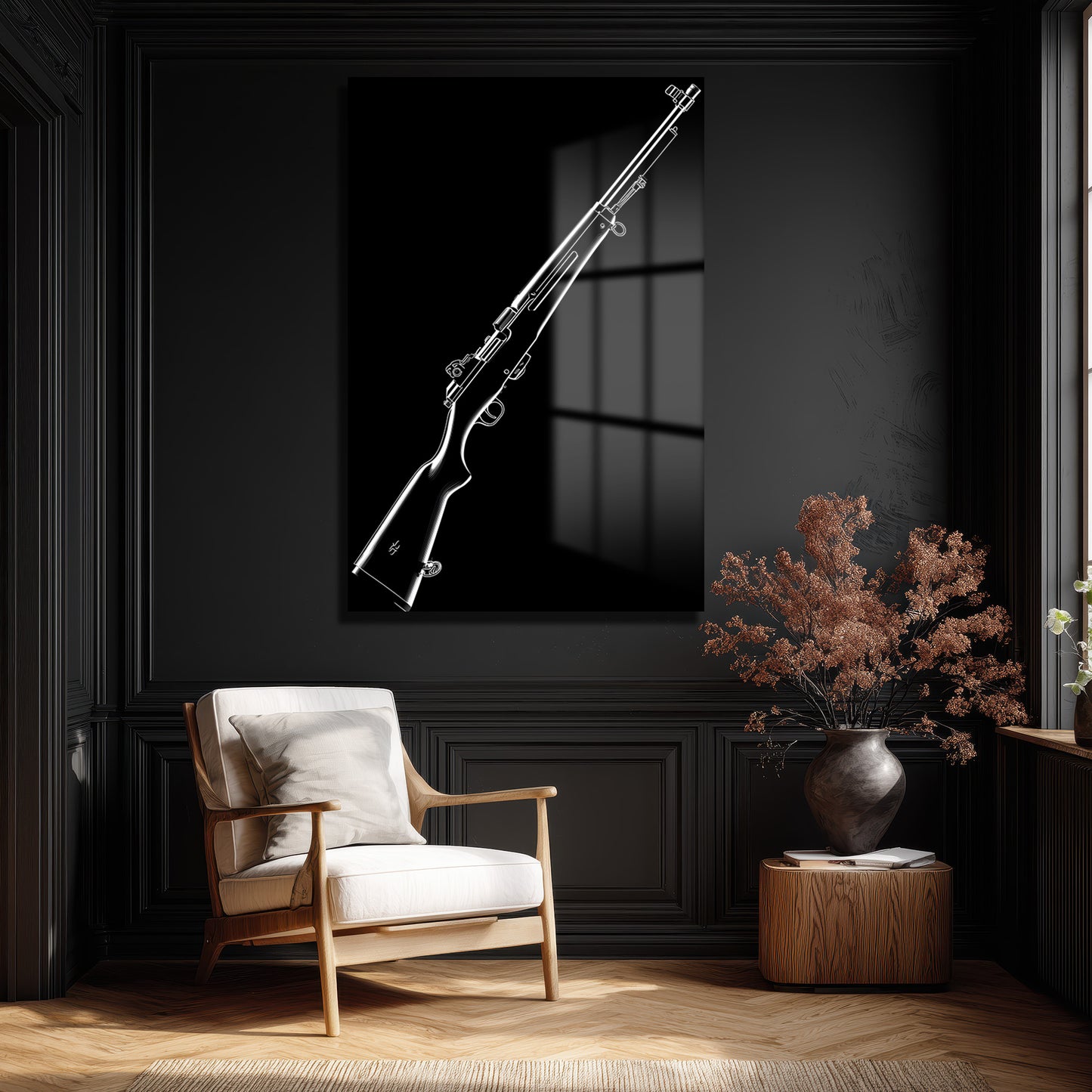 DEKORATİF DİKEY CAM TABLO - TT3354