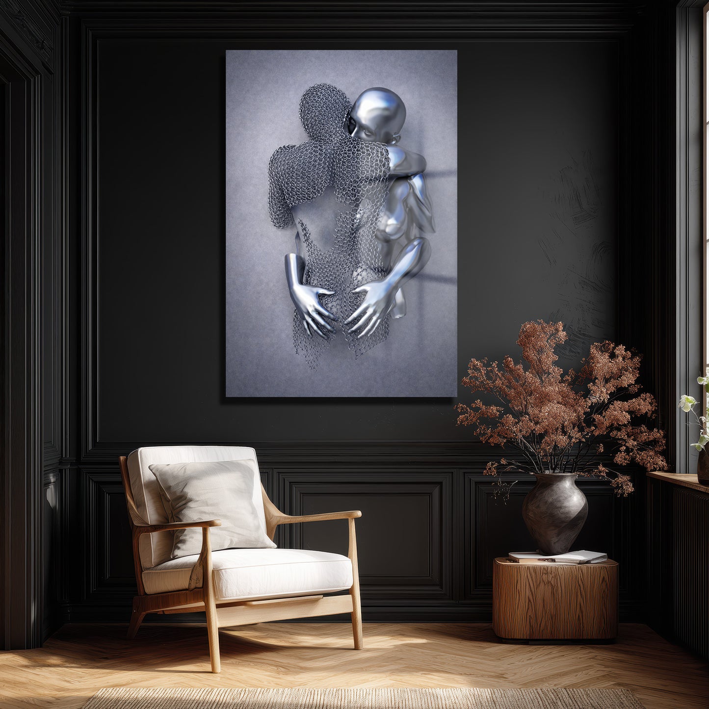 DEKORATİF DİKEY CAM TABLO - TT3390