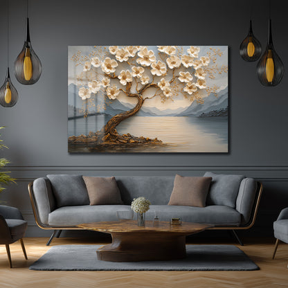 DEKORATİF YATAY CAM TABLO - TT3212