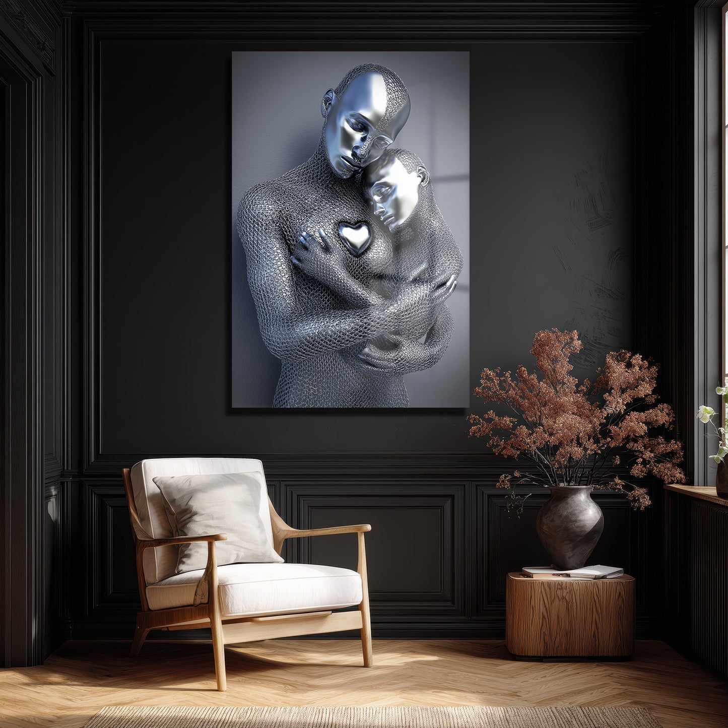 DEKORATİF DİKEY CAM TABLO - TT3392