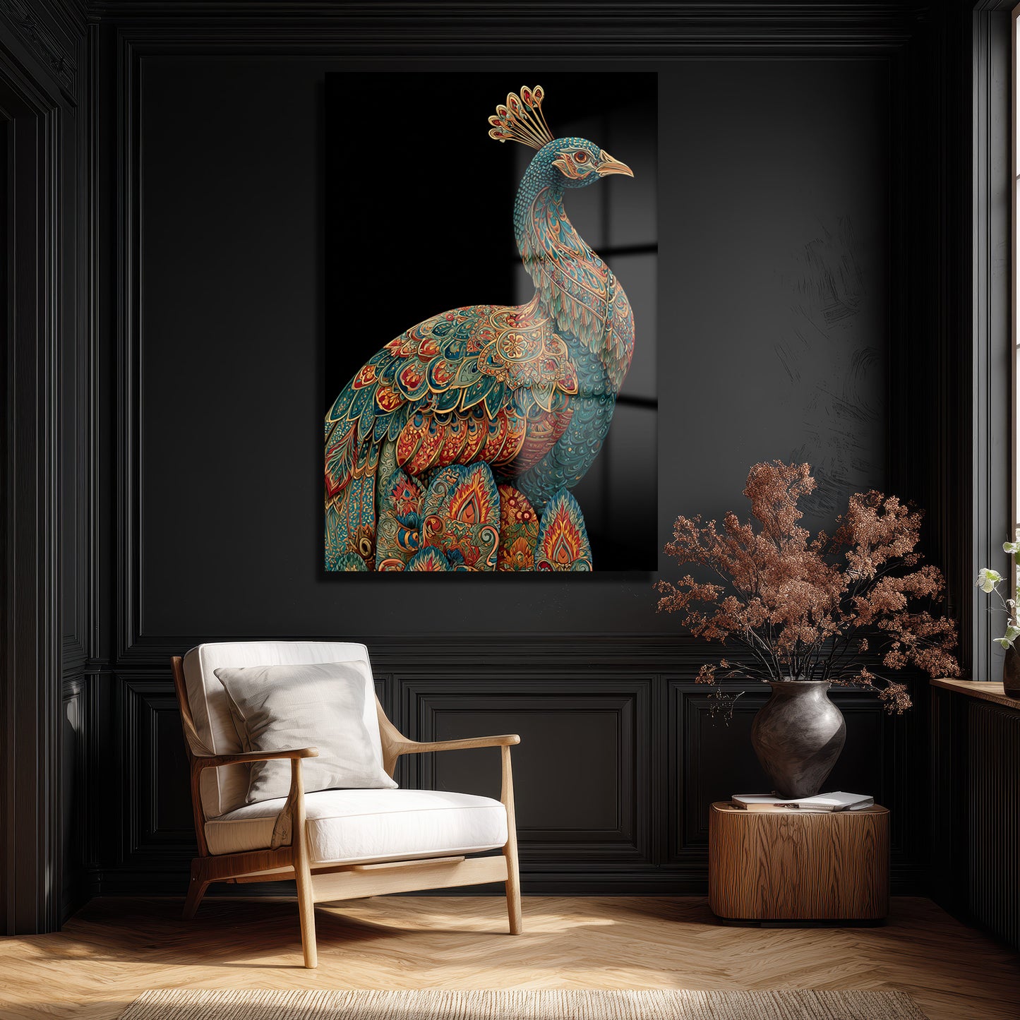 DEKORATİF DİKEY CAM TABLO - TT3393