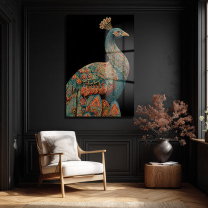 DEKORATİF DİKEY CAM TABLO - TT3393