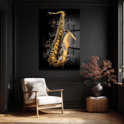 DEKORATİF DİKEY CAM TABLO - TT3463