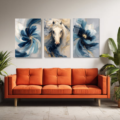 ÜÇLÜ DİKEY CAM TABLO SETİ - TT4155