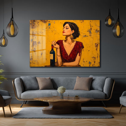 DEKORATİF YATAY CAM TABLO - TT3216