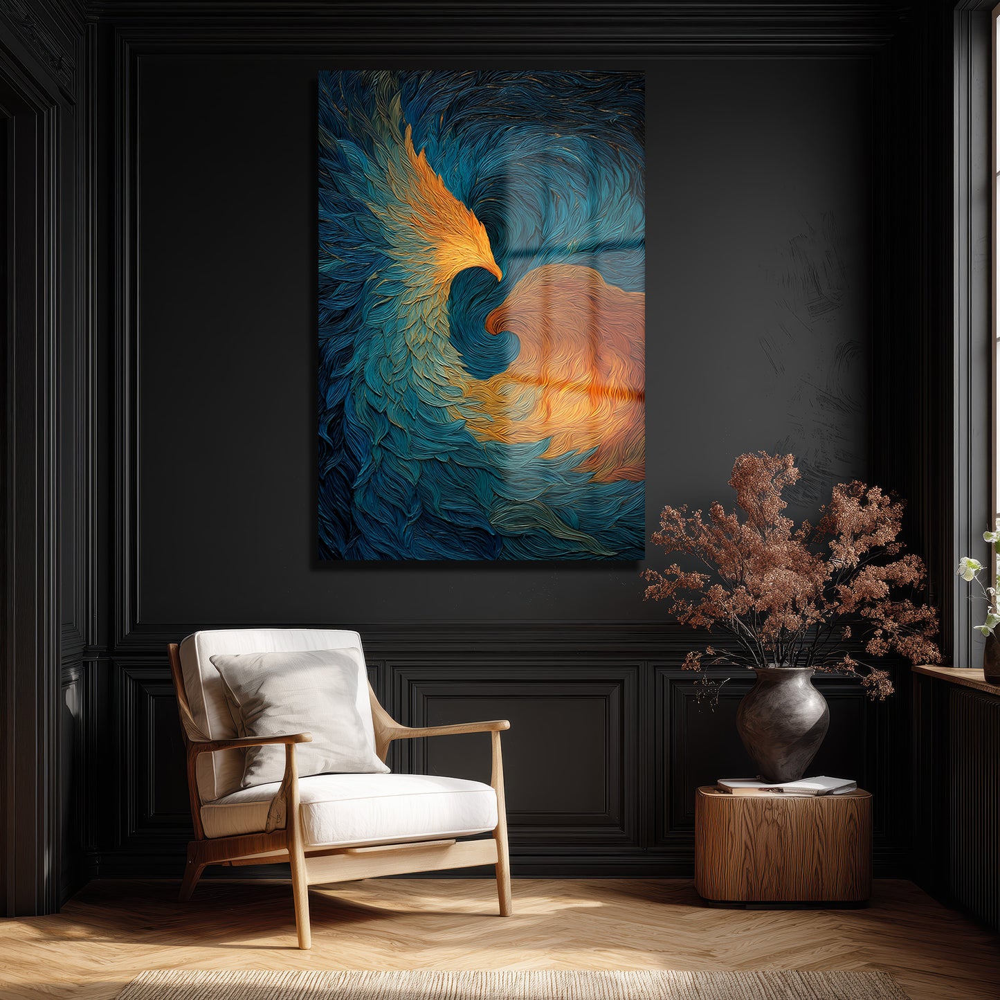 DEKORATİF DİKEY CAM TABLO - TT3465