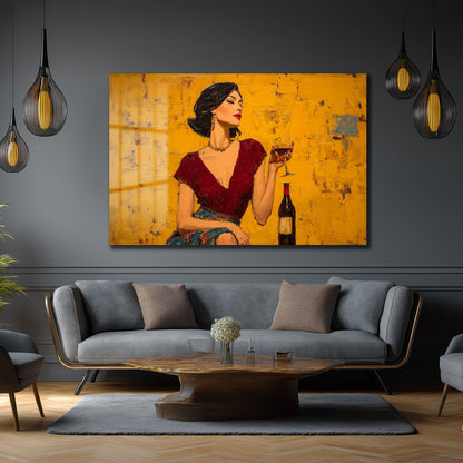 DEKORATİF YATAY CAM TABLO - TT3217