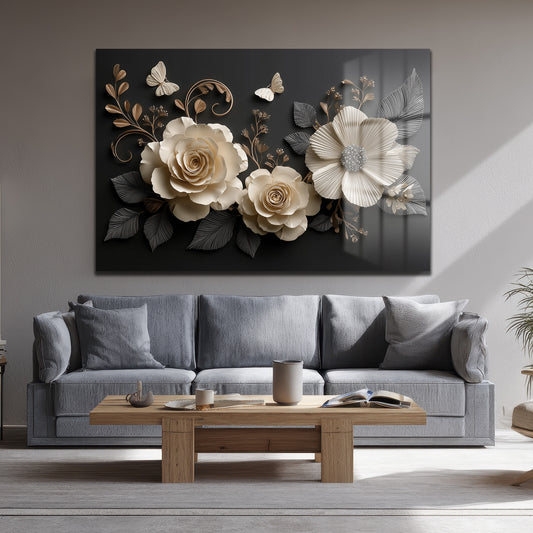 DEKORATİF YATAY CAM TABLO - TT3150