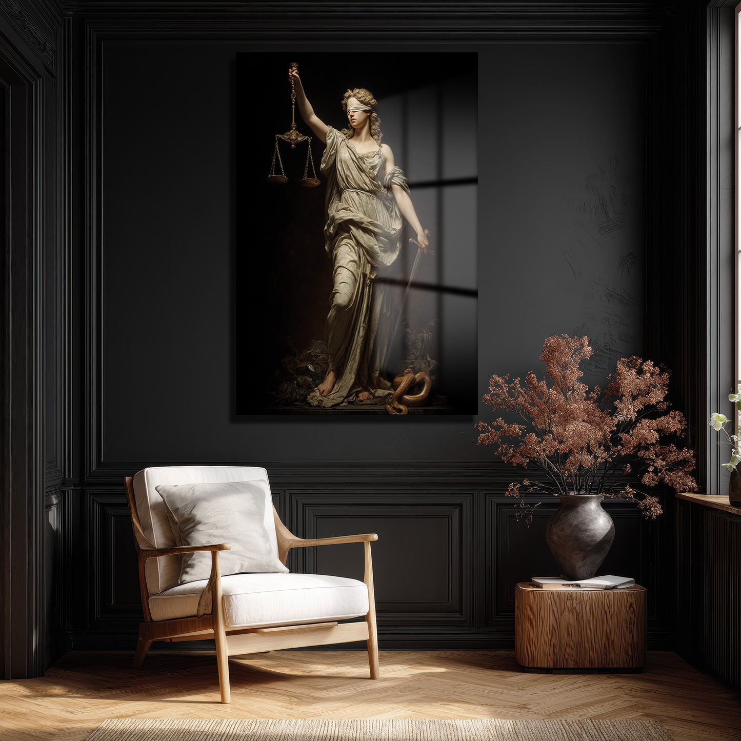 DEKORATİF DİKEY CAM TABLO - TT3467