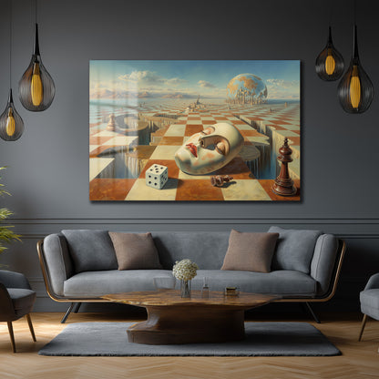 DEKORATİF YATAY CAM TABLO - TT3219