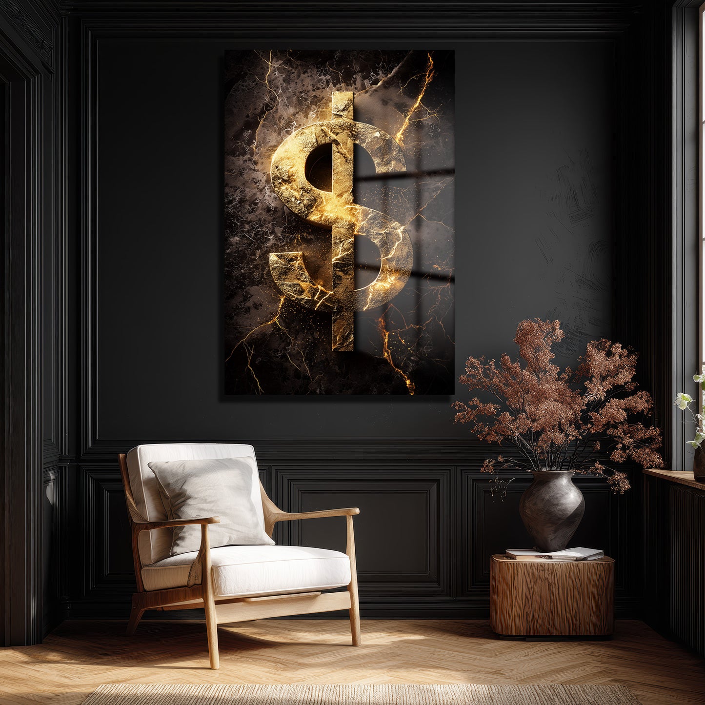 DEKORATİF DİKEY CAM TABLO - TT3399