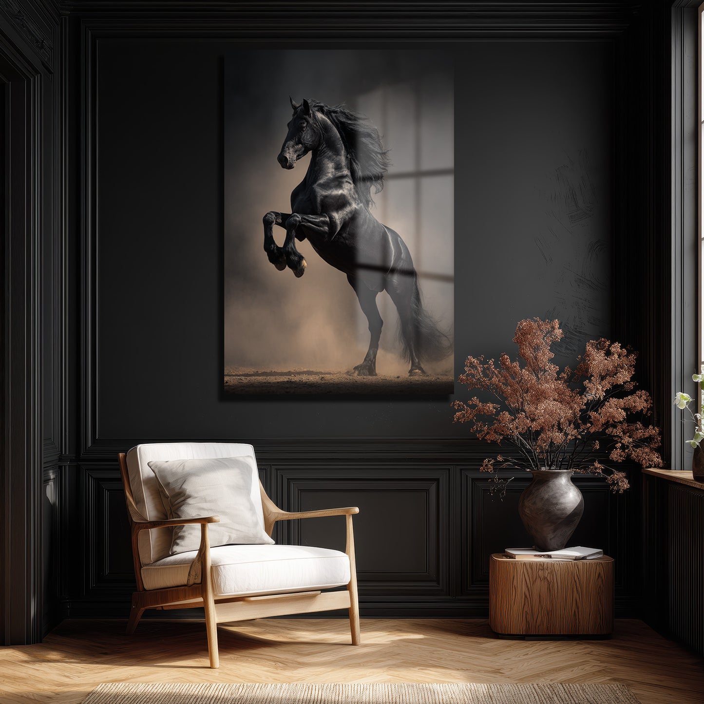 DEKORATİF DİKEY CAM TABLO - TT3469